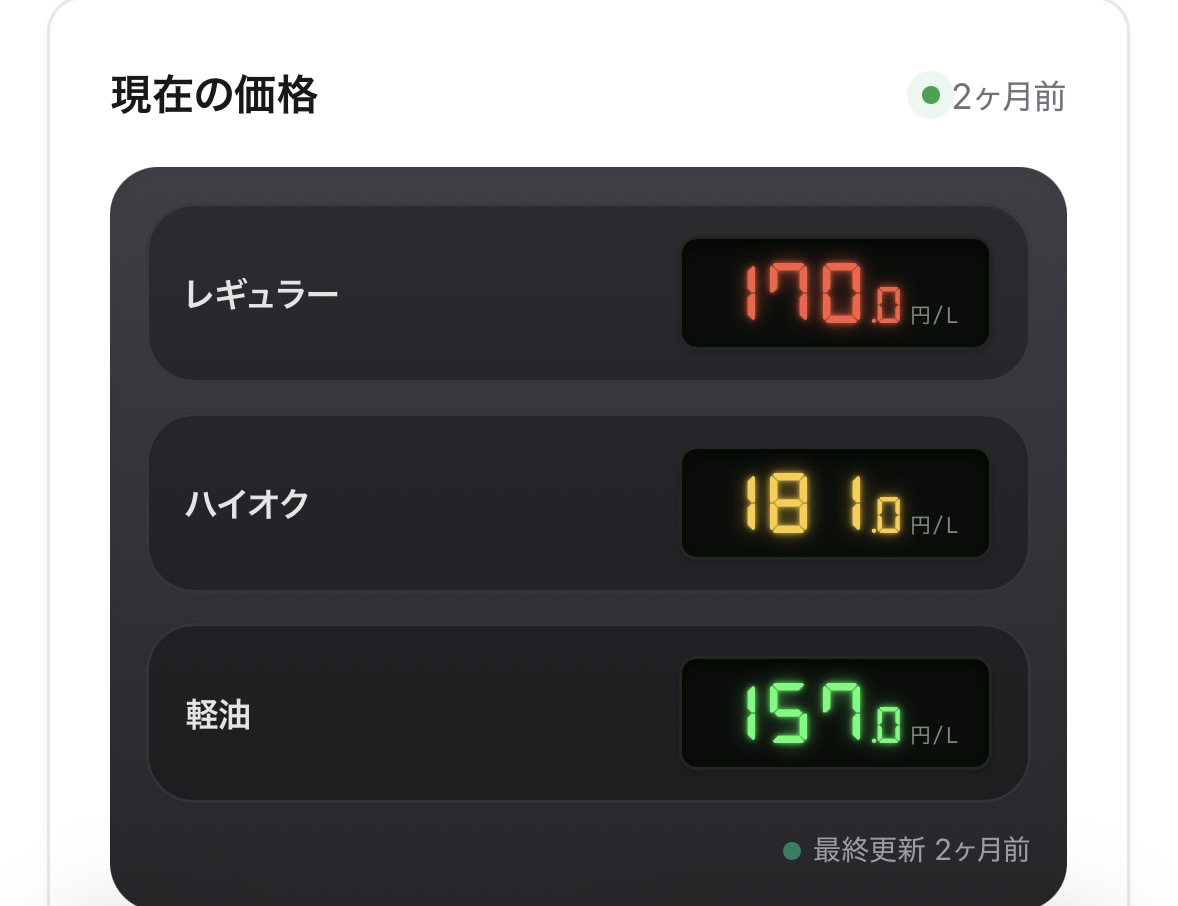 ENEOS EneJet セルフ飯塚200号線SS／福岡スタンダードRE（株）の価格看板の写真1